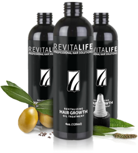 Three bottles of RevitaLife Revitalizing Hair Growth Oil Treatment